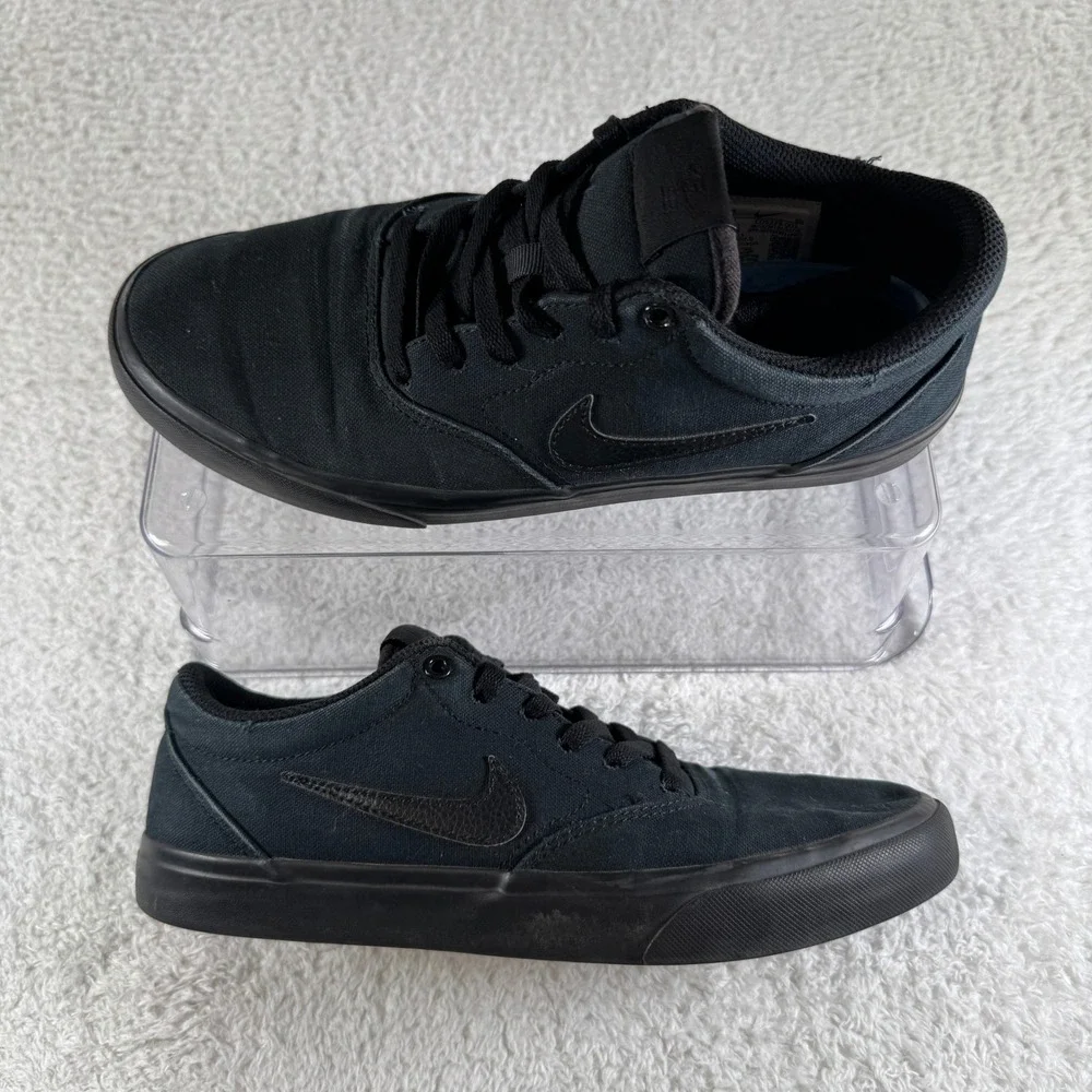 Nike SB Check Solar Canvas Shoes Black Anthracite CD6279-001 Mens Size 8 Skater